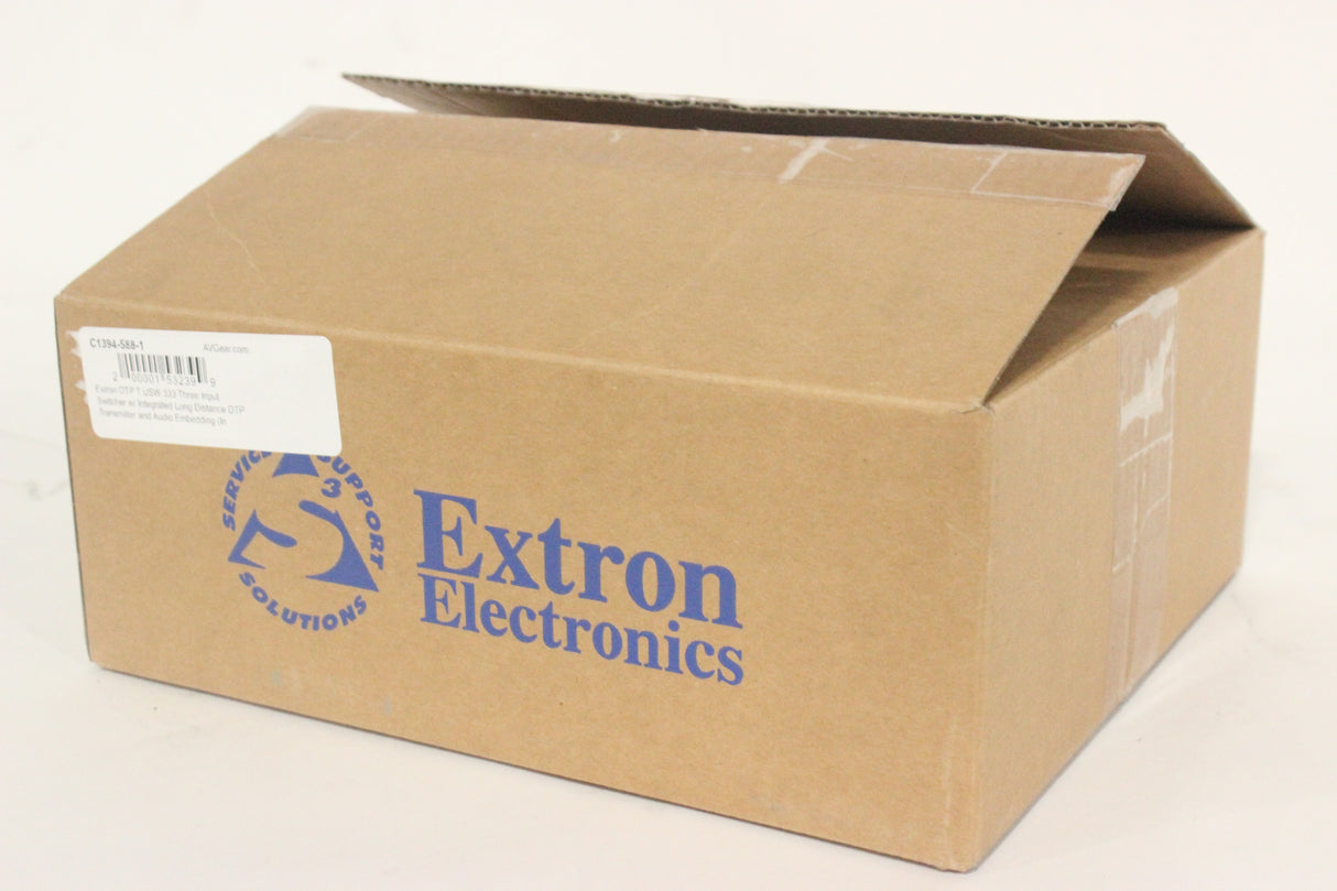 Extron DTP T USW 333 Three Input Switcher w/ Integrated Long Distance DTP Transmitter and Audio Embedding ( C1394-588-1) (In Original Box)