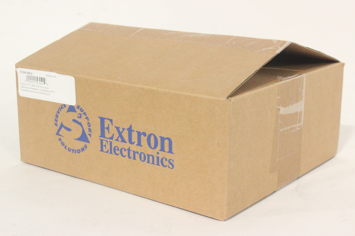 Extron DTP T USW 333 Three Input Switcher w/ Integrated Long Distance DTP Transmitter and Audio Embedding (C1394-588-2) (In Original Box)