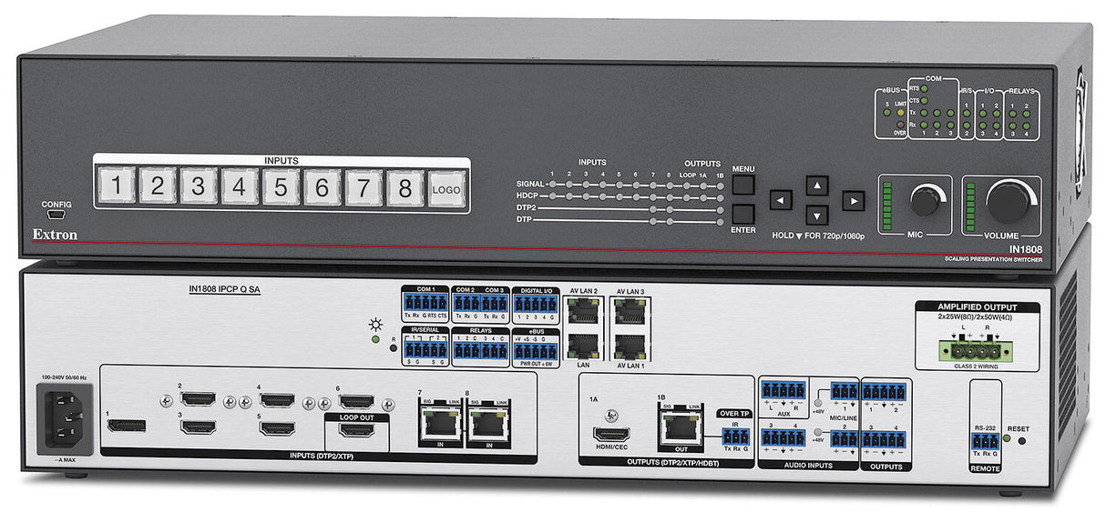 Extron IN1808 Seamless 4k Scaling Presentation Switcher