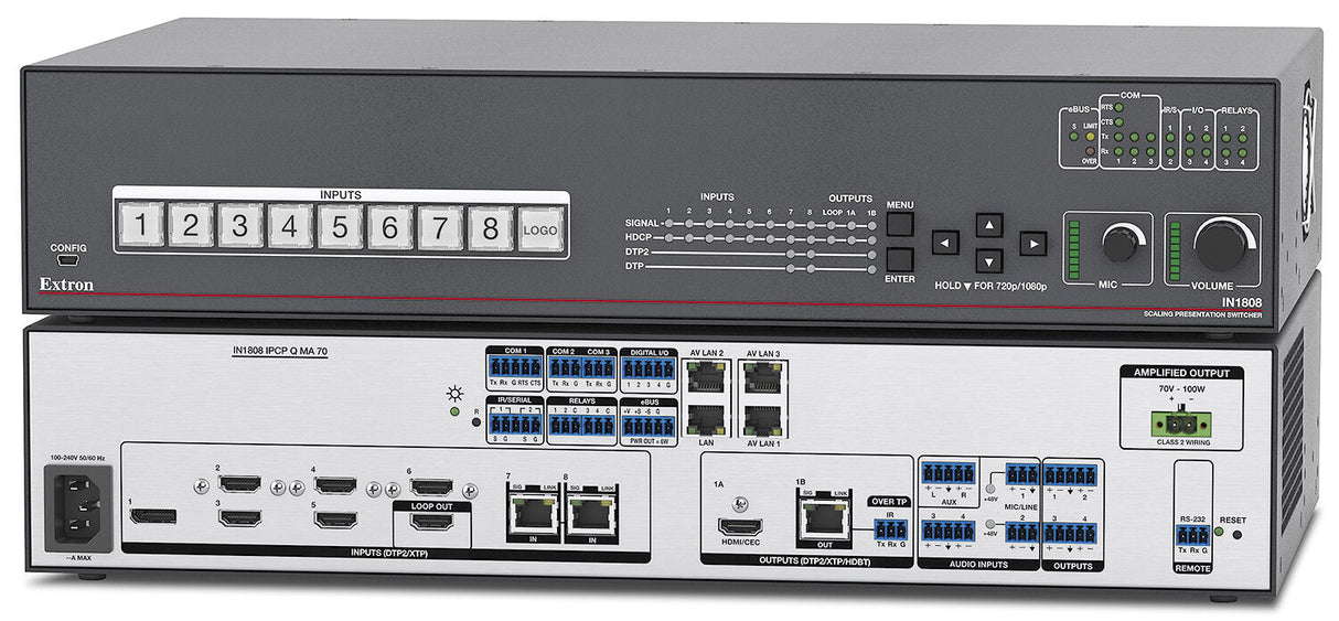 Extron IN1808 Seamless 4k Scaling Presentation Switcher
