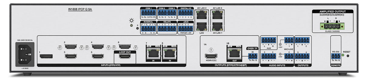 Extron IN1808 Seamless 4k Scaling Presentation Switcher