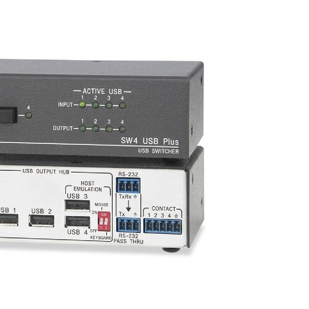 Extron SW4 USB PLUS USB Peripheral Sharing Switch - 4 x USB 2.0 - Desktop