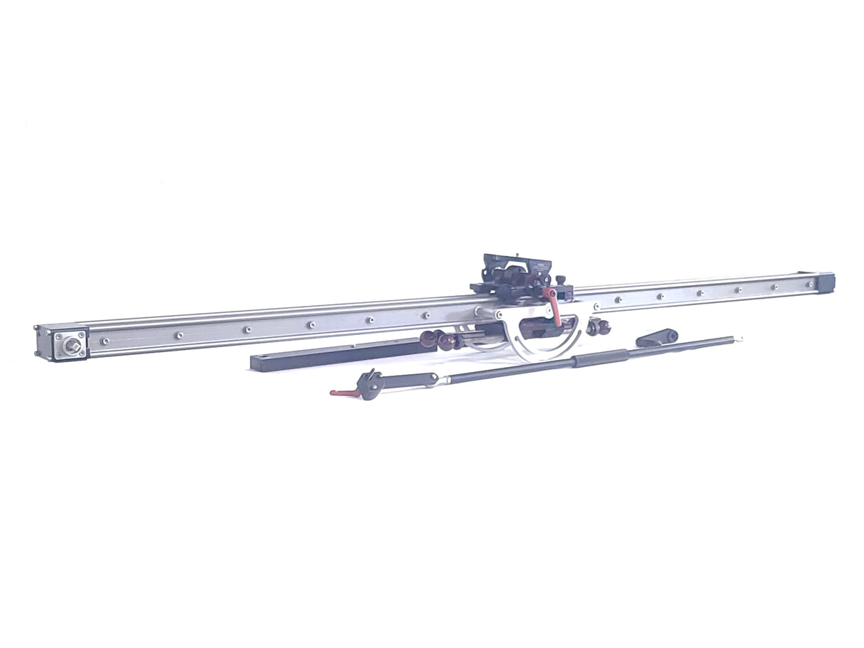 FloatCam Dolly Crane DC Slider w/ Arm, Feet, Fulcrum, Counterweights, Rod Supports, Handle in Soft Travel Cases