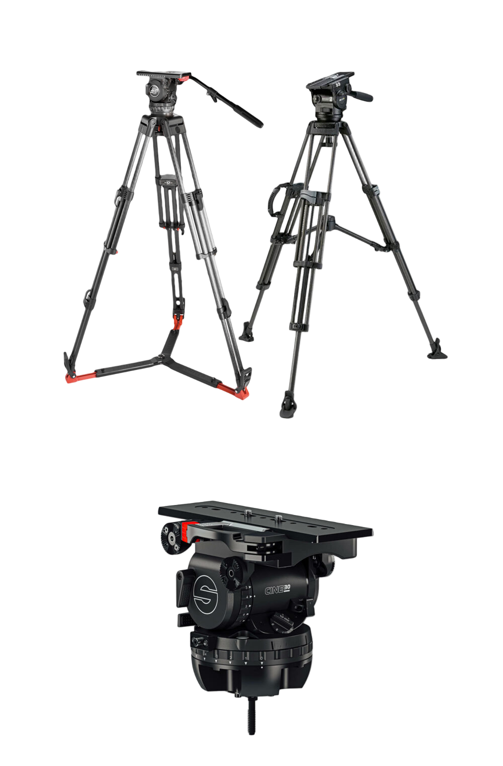 (8) Sachtler Video 20/ Cine 30/ Miller X5 Arrowx Fluid Head Package