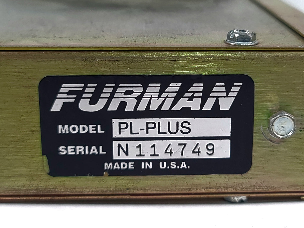 Furman PL-Plus Power Conditioner (NEEDS REPAIRS)