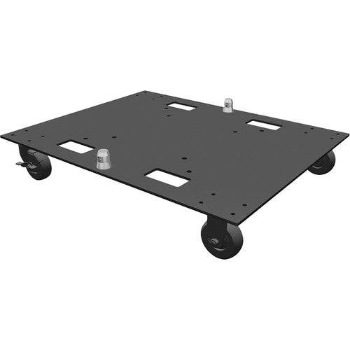 Global Truss Steel Base Plate with Casters for F34/DT44P Truss (24 x 30")