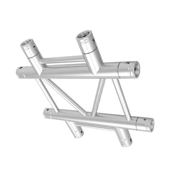 Global Truss 4-Way Horizontal Cross-Junction for F32 I-Beam Truss System (1.64')