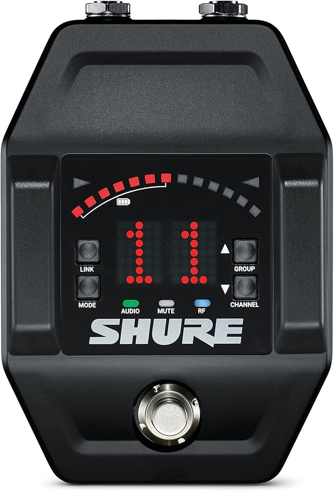 Shure GLXD6+ Dual-Band Wireless Guitar Pedal Receiver (Z3: 2.4, 5.8 GHz)