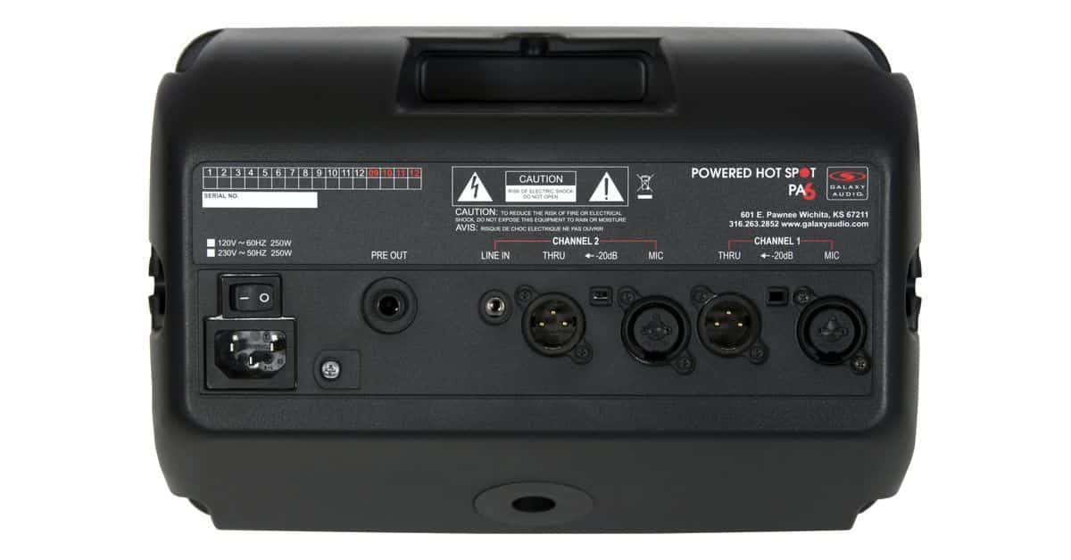 Galaxy Audio PA6S Speaker