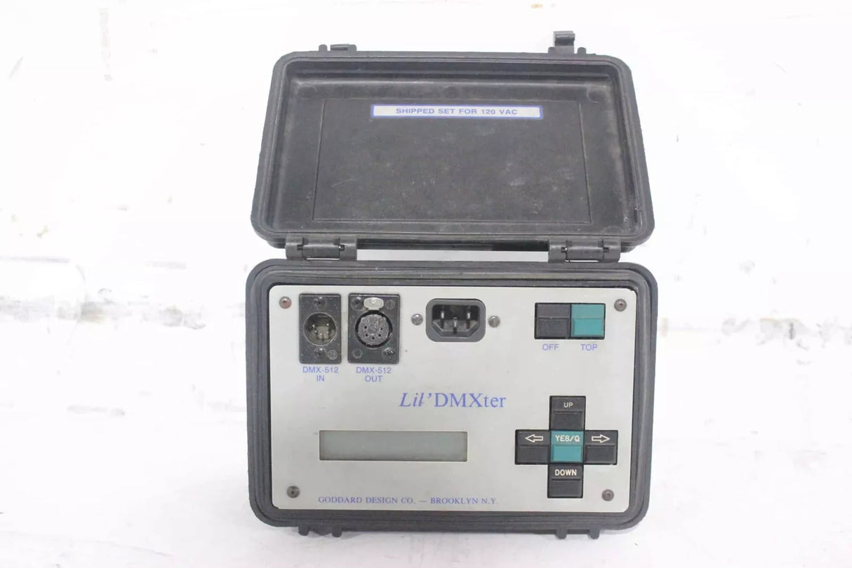 Goddard Design Co. Lil' DMXter DMX Tester in Locking Hard Case