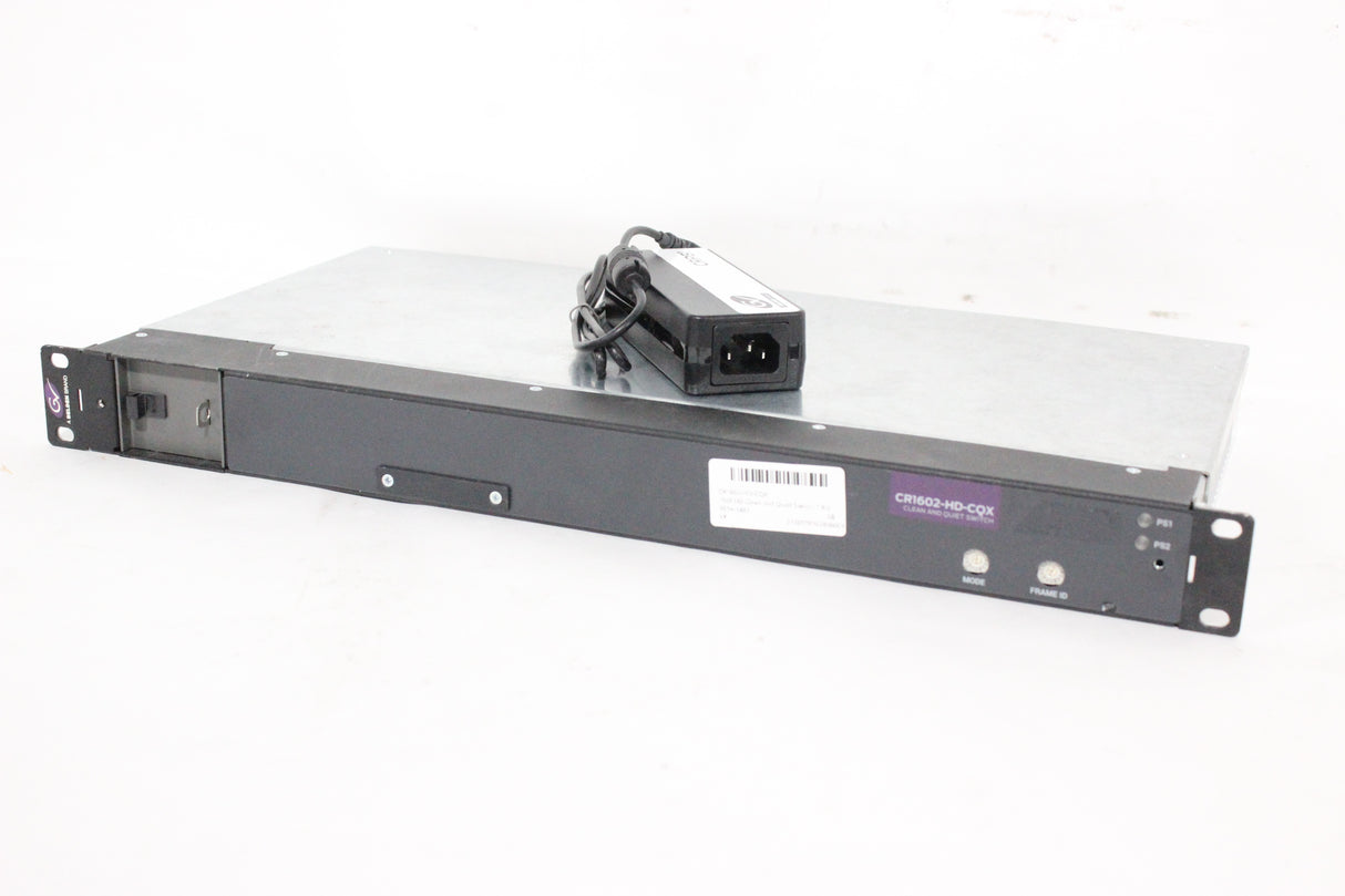 Grass Valley CR1602-HD-CQX 16x8 1RU HD Clean and Quiet Switcher