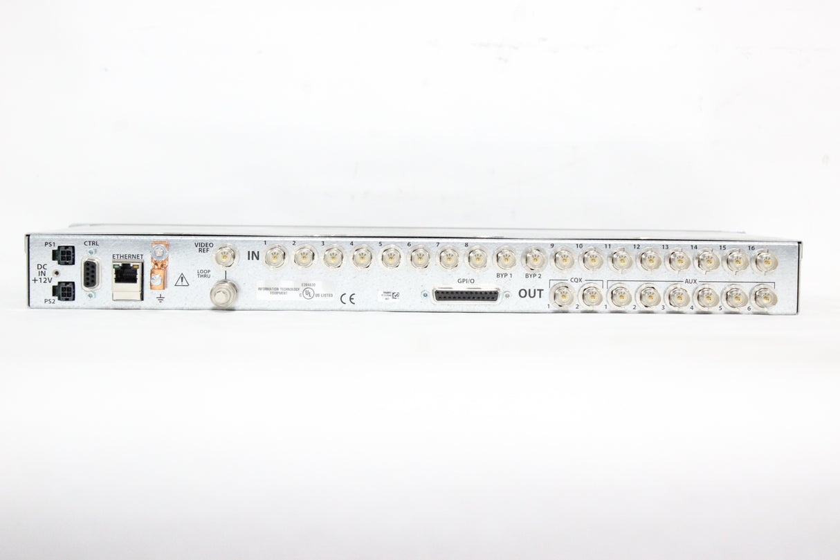 Grass Valley CR1602-HD-CQX 16x8 1RU HD Clean and Quiet Switcher