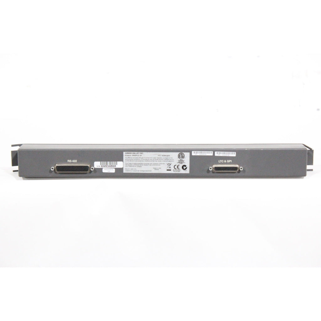 Grass Valley 650411600 Breakout Panel for Profile XP System
