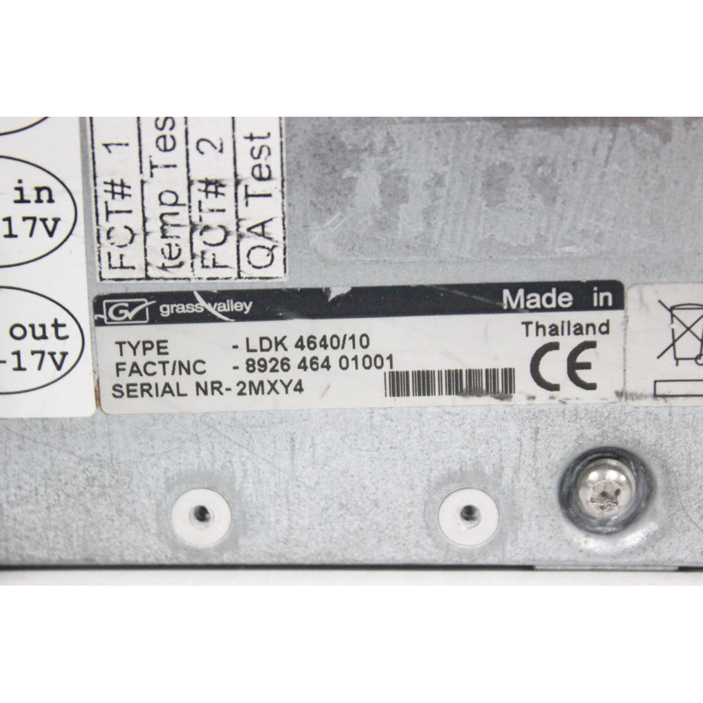 Grass Valley OCP 400 LDK 4640/10 Camera Control Panel