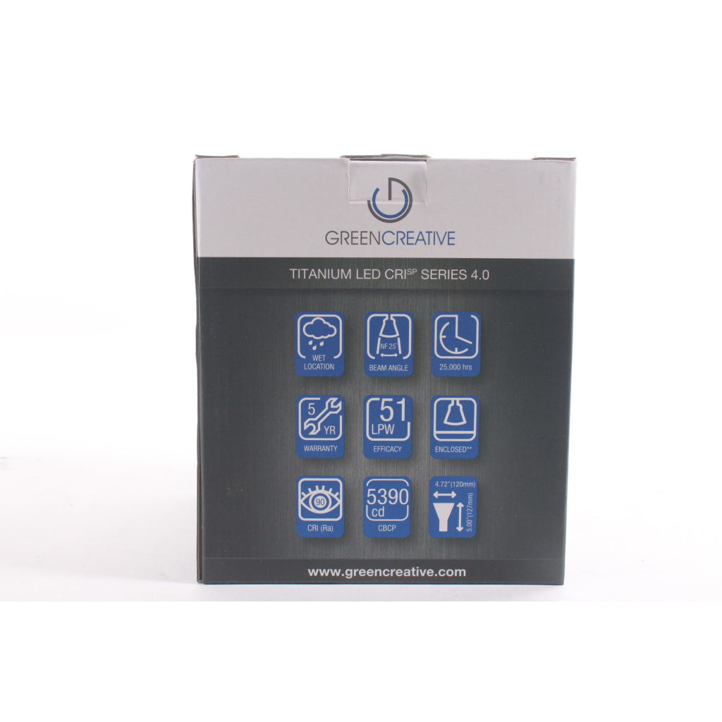 Green Creative PAR38-GU24 LED PAR38-GU24-18.5W-2700K-25° Bulb w/ TWIST Connector