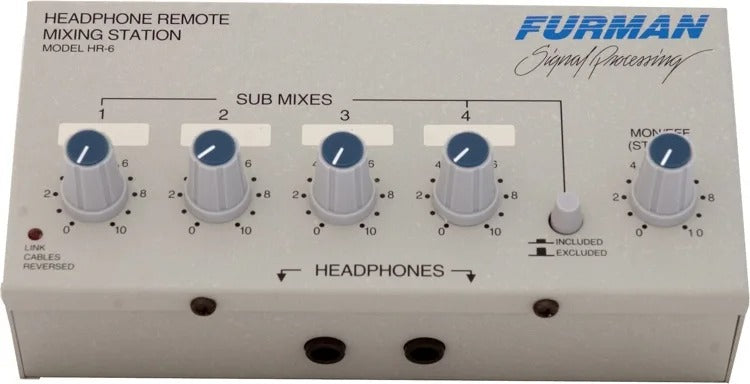 Furman HR-6 Personal Headphone Remote Mixing Stations