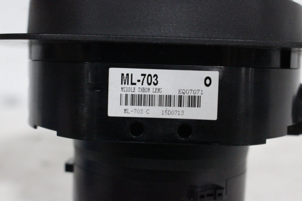 Hitachi ML-703 Fixed Medium Throw Projector Lens w/ Lens Cover