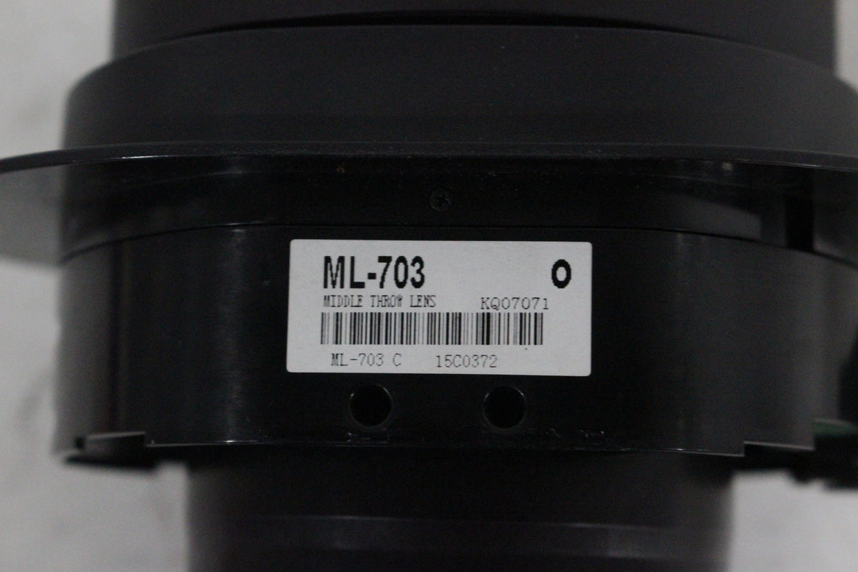 Hitachi ML-703 Fixed Medium Throw Projector Lens w/ Lens Cover