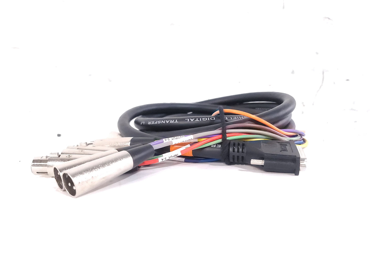 Hosa DTM-802 2m XLR Fanout Cable w/ (3) Male & (3) Female