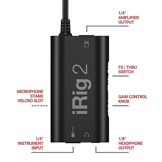 IK Multimedia iRig 2 Guitar Interface Adapter