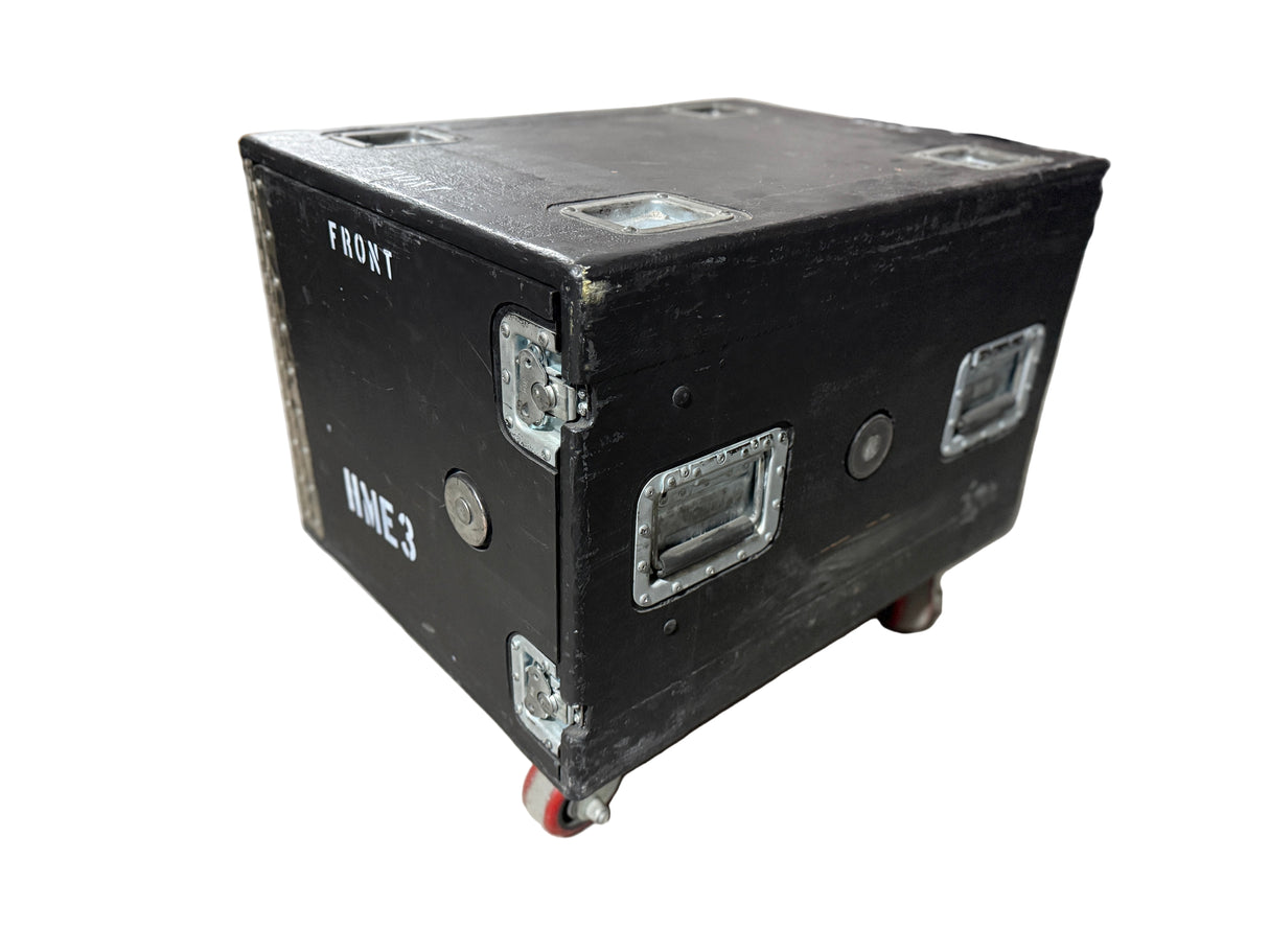 Hard Wheeled RU Case w/ (2) Drawers & 1RU Antenna Mount Rack Unit