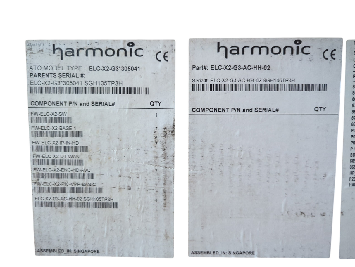Harmonic ELC-X2-G3-AC-HH-02 (Open Box)