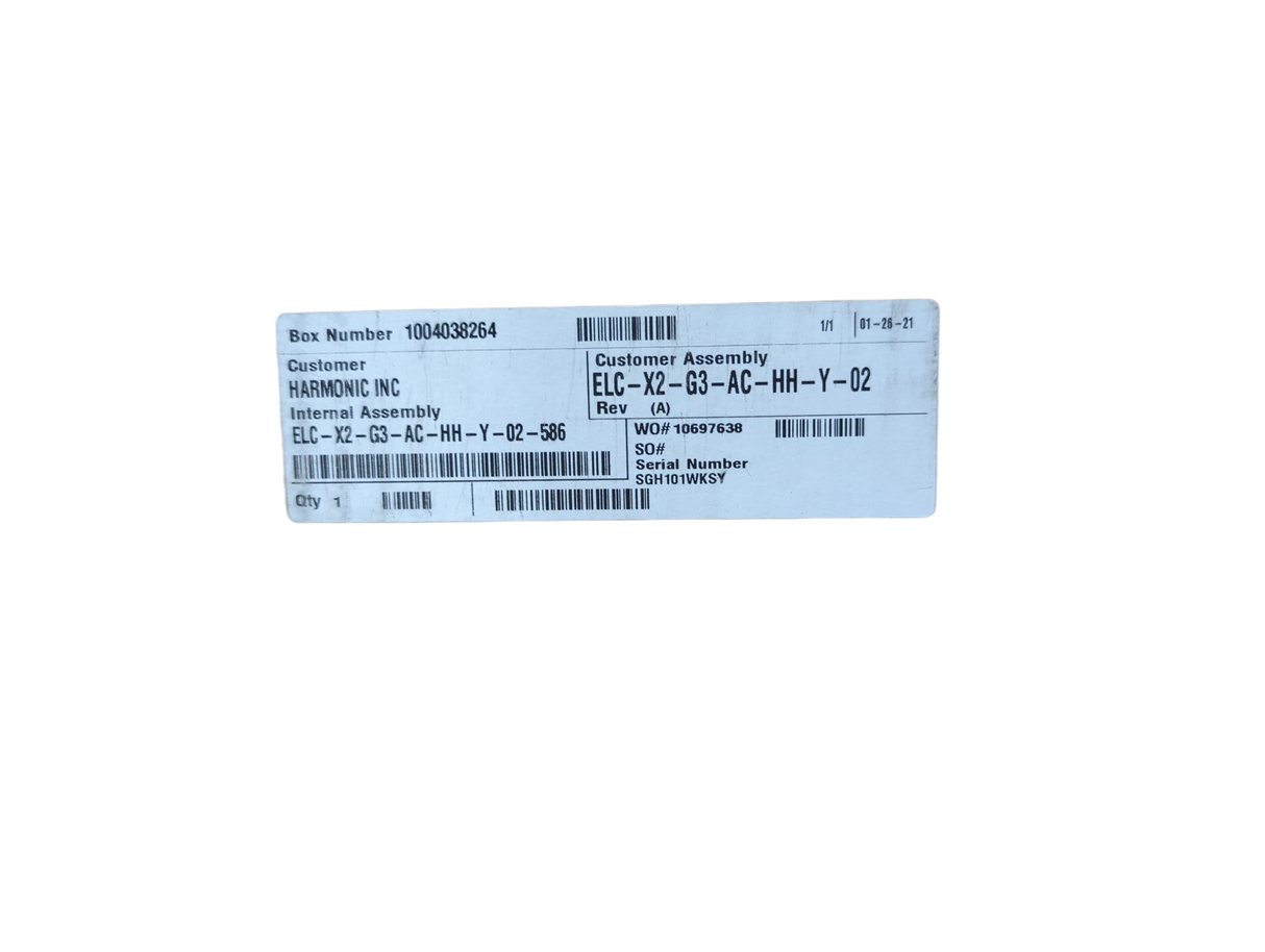 Harmonic ELC-X2-G3-AC-HH-Y-02 (Open Box)