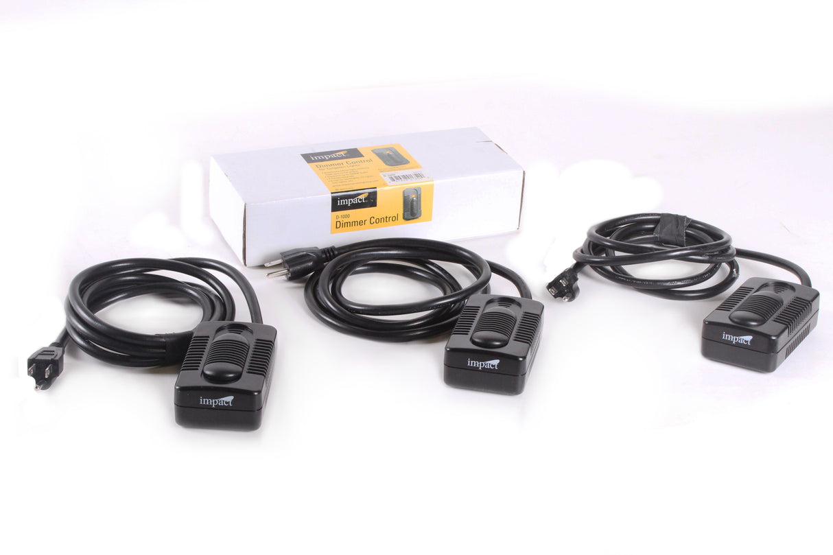 Impact D-1000 Dimmer Control for Tungsten Lights (Lot of 4)