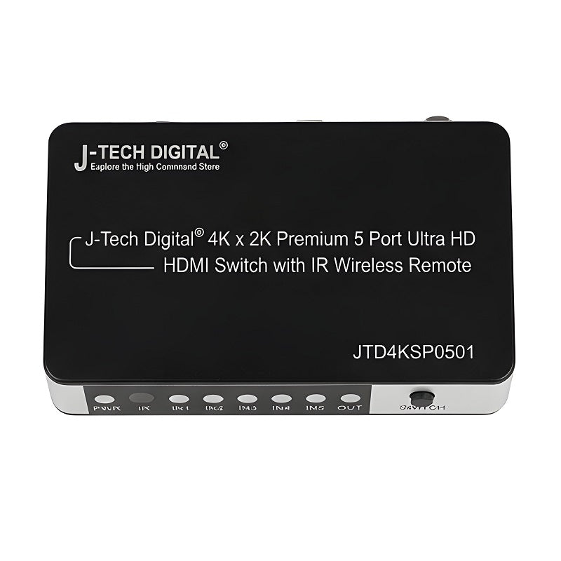 J-Tech Digital 4K x 2K 5 Port Ultra HD HDMI Switch