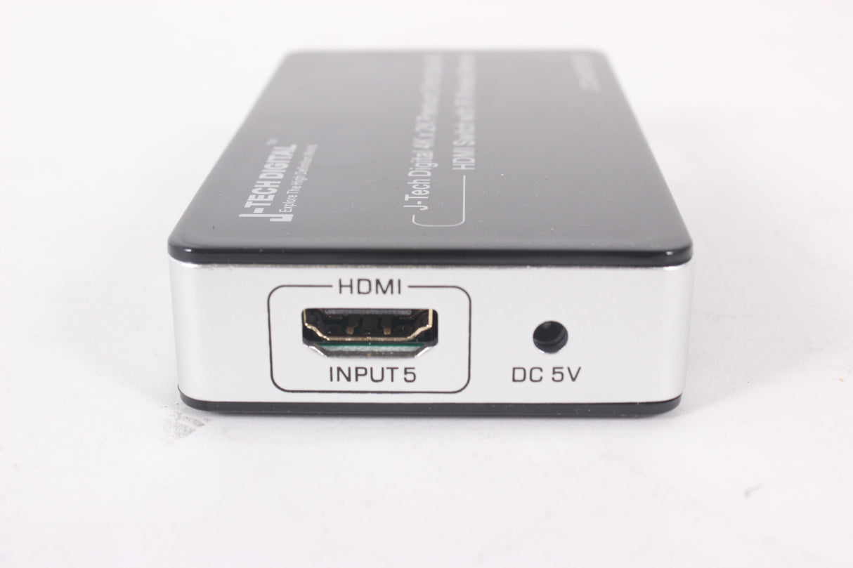 J-Tech Digital 4K x 2K 5 Port Ultra HD HDMI Switch w/ IR Wireless Remote in Original Box