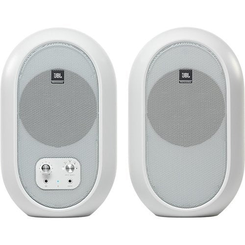 JBL 104-BT Compact Desktop Reference Monitors with Bluetooth (White)