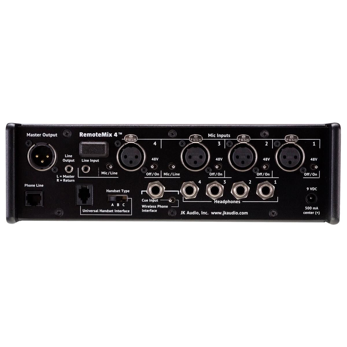 JK Audio RM4 RemoteMix4 Portable Broadcast Mixer w/ Phone Line Hybrid