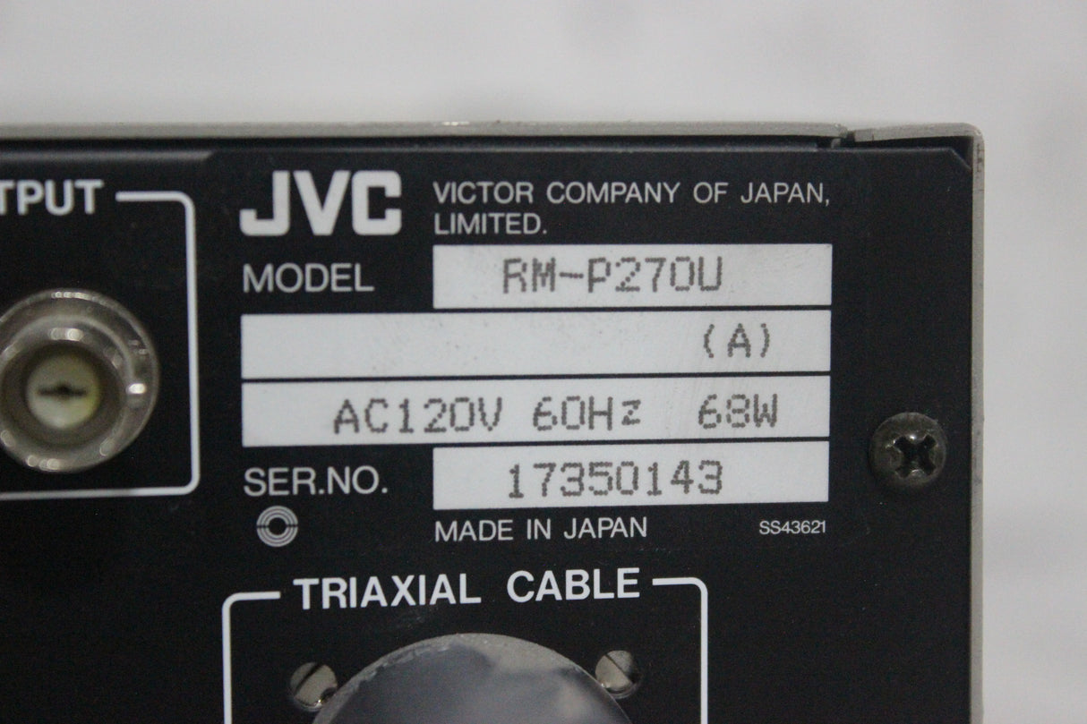 JVC RM-P270U Triax Camera Control Unit
