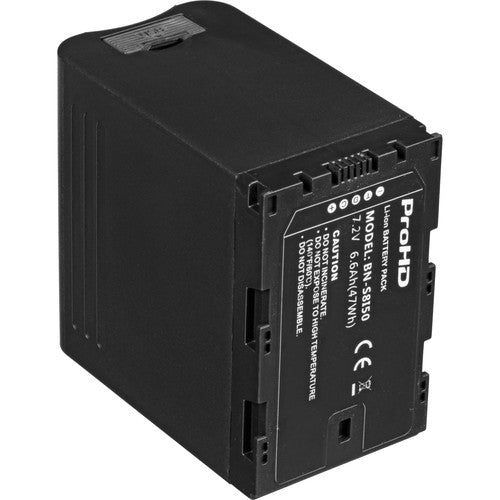 JVC Professional BN-S8I50 7.2V/6.6Ah Lithium Ion Battery for GY-LS300/HM200/600/650 DT-X Monitors