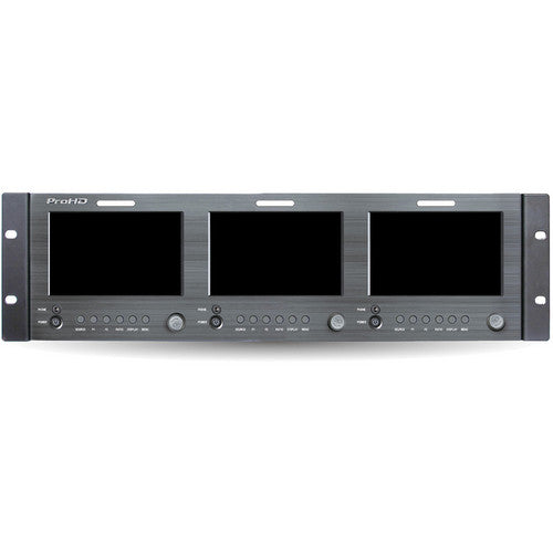 JVC Professional DT-X51Hx3 Triple 5″ Rack Display Monitor