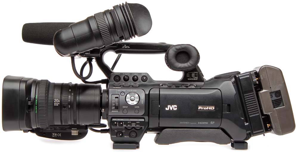 JVC Professional GYHM850F18E ProHD Shoulder Camcorder (w/Fujinon 18x ENG Lens w/2x Extender)
