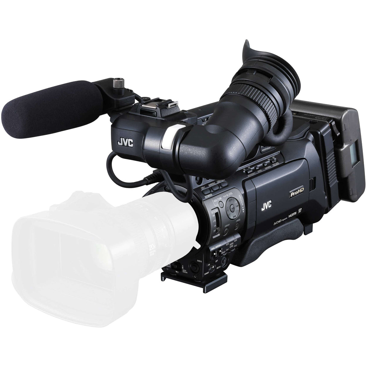 JVC Professional GYHM850F18E ProHD Shoulder Camcorder (w/Fujinon 18x ENG Lens w/2x Extender)
