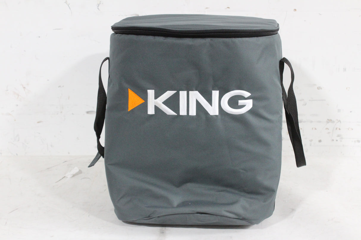 King VQ4900 DISH Tailgater Pro Premium Portable Satellite Antenna w/ Soft Carrying Case in Original Box