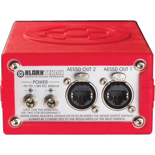 Klark Teknik DN9610 Dual Port AES50 Repeater with up to 100 Metre Range