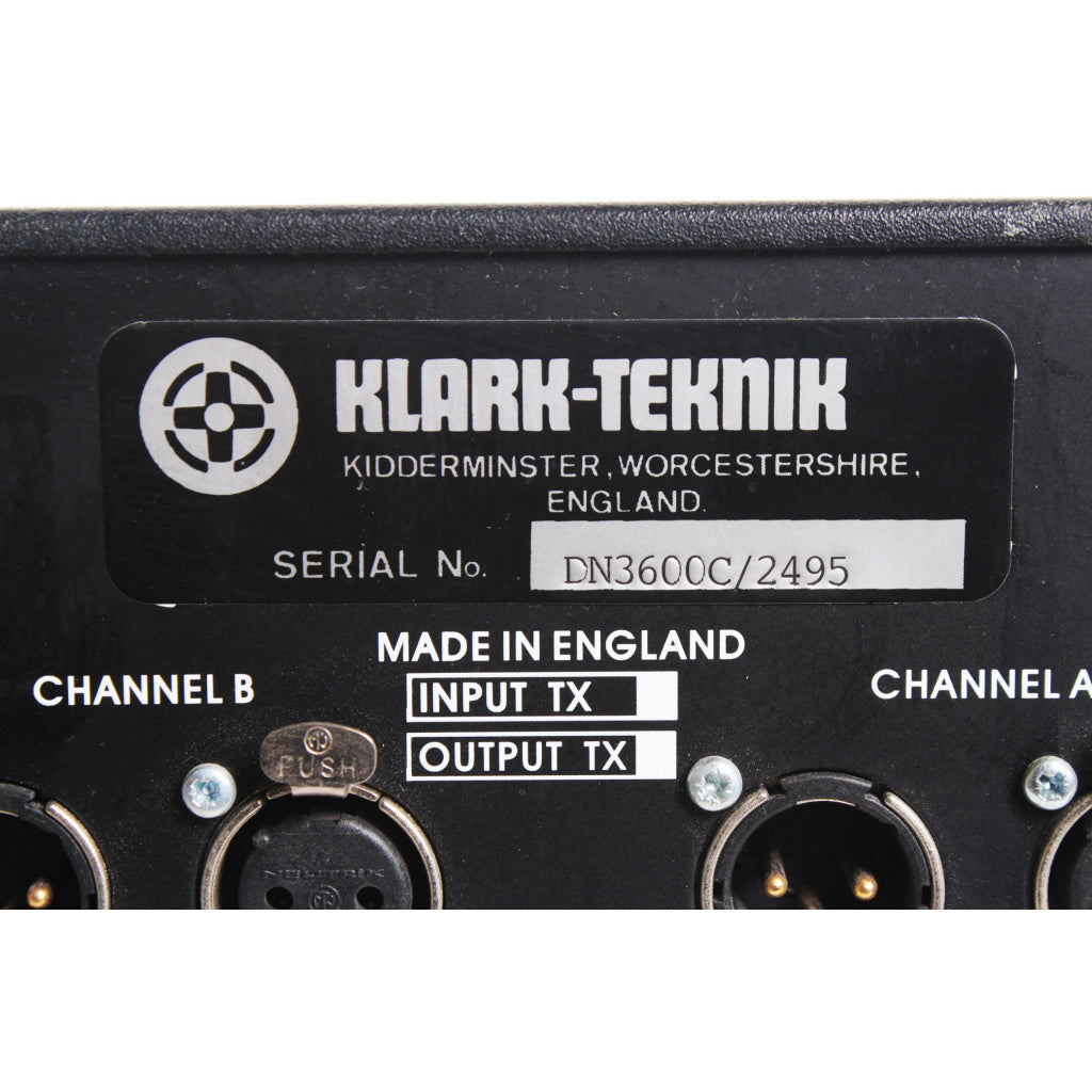 Klark Teknik KT-DN3600 (v3.0B) Programmable Graphic Equalizer