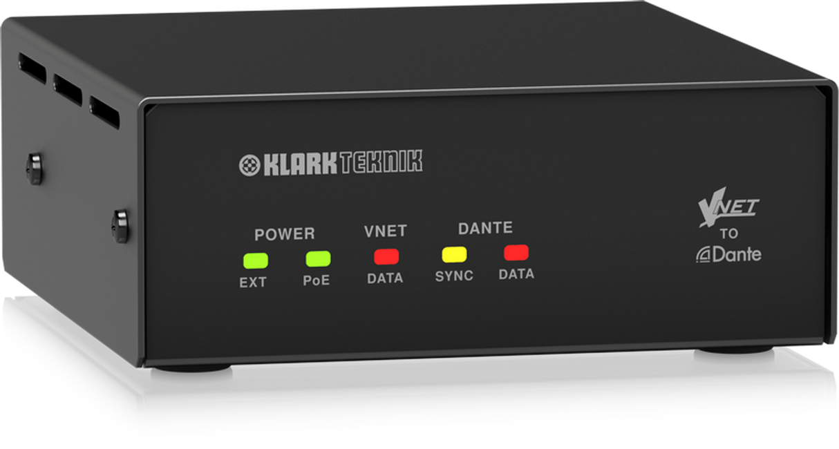 Klark Teknik VNET2-DANTE BRIDGE Connection Bridge for Dante Sources