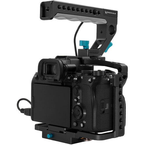 Kondor Blue KB-Sonya7r a7S III Cage with Start/Stop Trigger Handle for Sony a7 Series