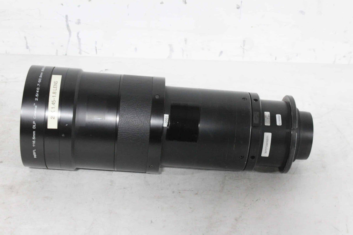 Konica Minolta pgBFL 116.5mm DLP Cinema 2.5/40.7-50.9mm Zoom Projector Lens for Christie 25K Projector