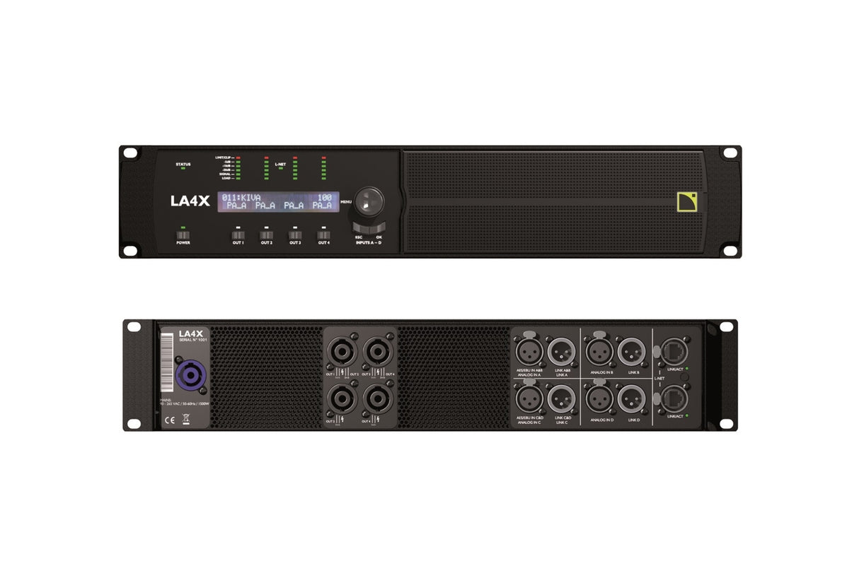 L-Acoustic LA4X 4-Channel Amplified Controller