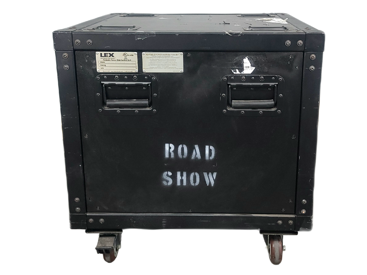 LEX PRMK 10A-M05-X-N Portable Power Distribution Unit in Wheeled Road Case