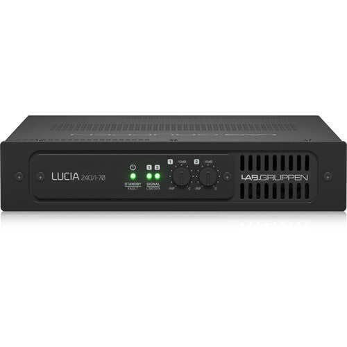 Lab Gruppen LUCIA 240/1-70_US1 Compact Mono 240 W Amplifier for High Impedance 70 V Installation Applications