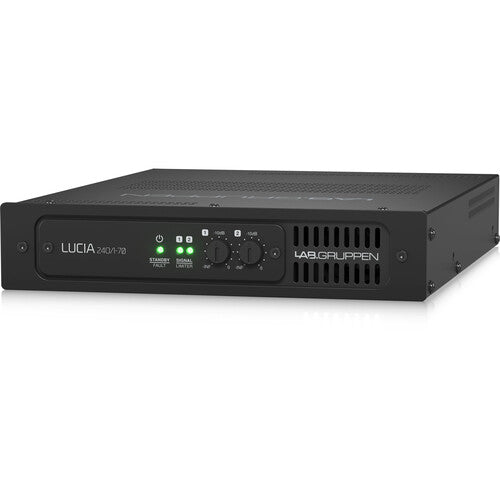 Lab Gruppen LUCIA 240/1-70_US1 Compact Mono 240 W Amplifier for High Impedance 70 V Installation Applications