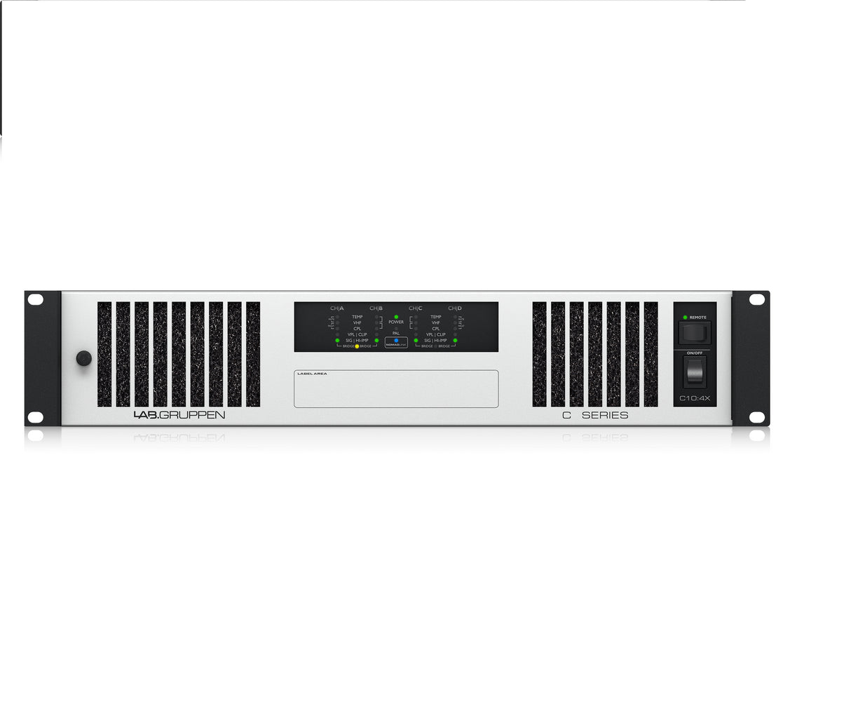 Lab.Gruppen C 10:4X 1000W 4-Channel Amplifier w/ NomadLink Network Monitoring and Dedicated Control for Install Applications