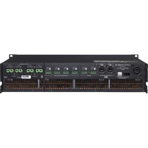 Lab.Gruppen D 80:4L 8000W Amplifier w/ 4 Flexible Output-Channels, Lake Digital Signal Processing and Digital Audio Networking for Installation Applications