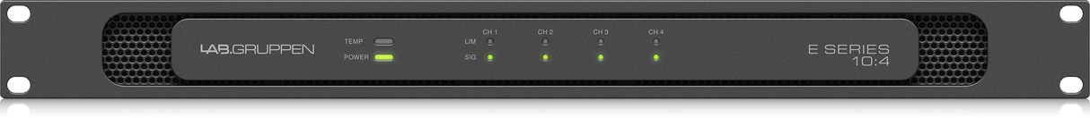 Lab Gruppen E 104_US1 1,000 Watt Amplifier with 4 Flexible Output Channels for Installation Applications